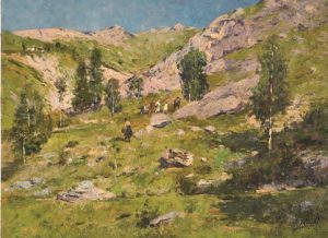 Quadro: villeggianti in gita